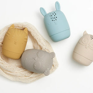 SILICONE ANIMAL BATH TOYS