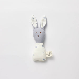 BUNNY RATTLE - ENCHANTED FOREST + BLUE
