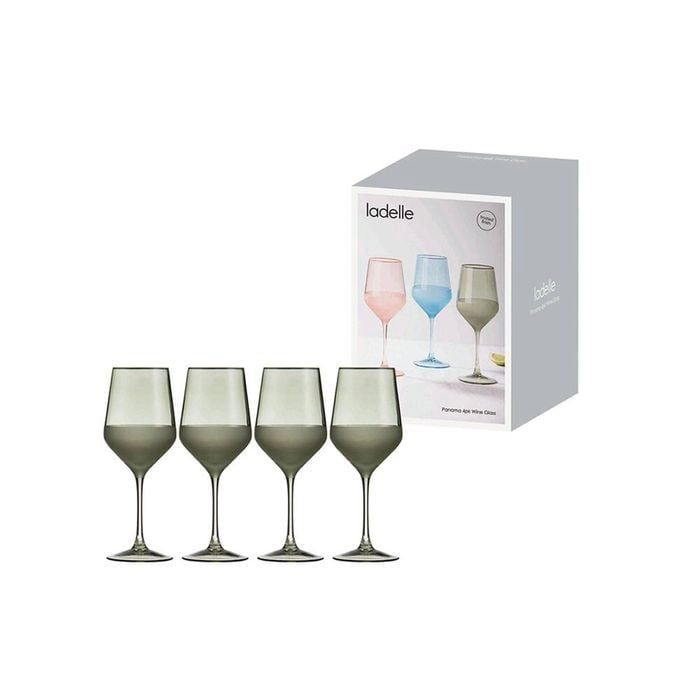 PANAMA MOSS 4PK WINE GLASS