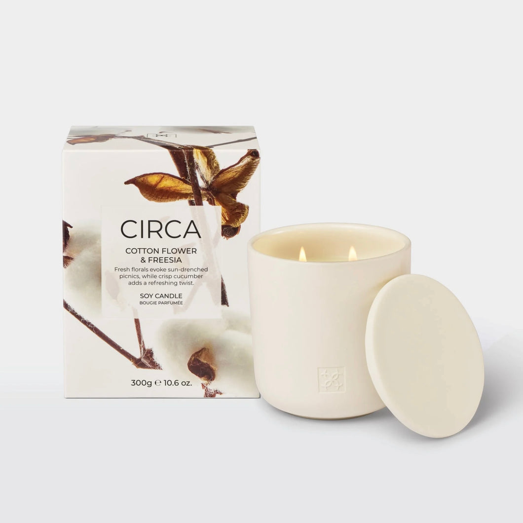 COTTON FLOWER & FREESIA 300g CANDLE