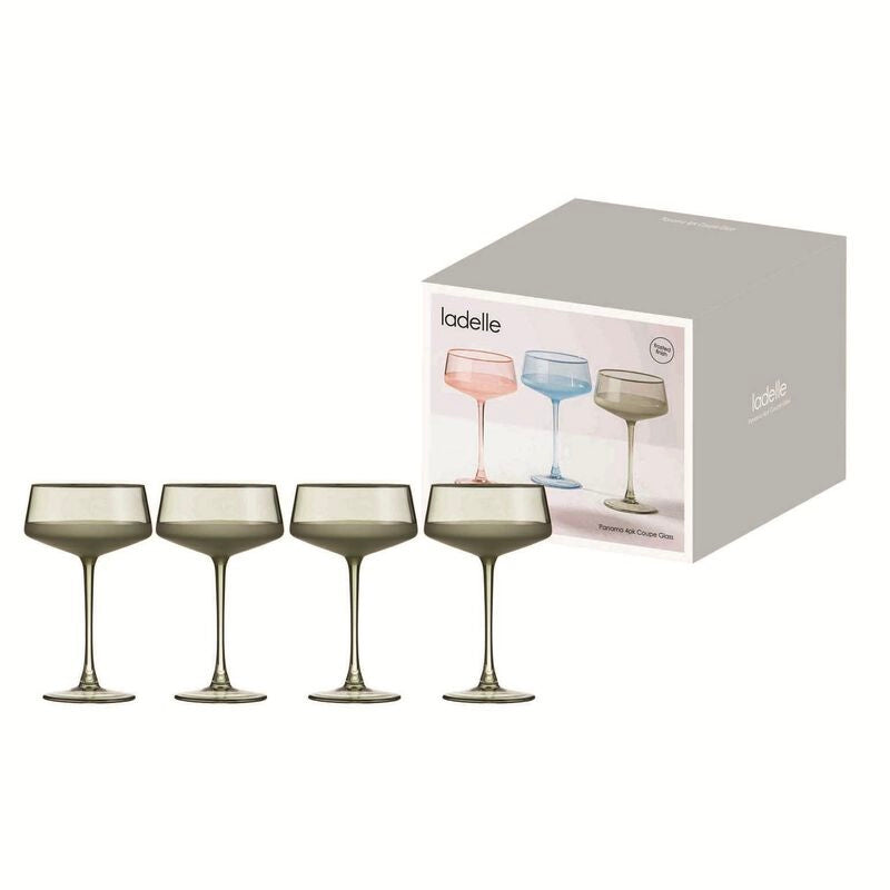 PANAMA MOSS 4PK COUPE GLASS