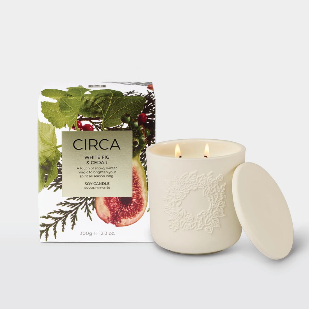 WHITE FIG & CEDAR 300G CANDLE