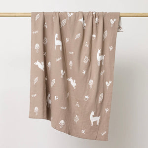 WOODLANDS BLANKET - MUSHROOM