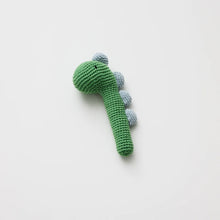 Load image into Gallery viewer, CROCHET RATTLE - DINOSAUR
