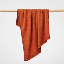 Load image into Gallery viewer, BILLIE ORGANIC BLANKET - BURNT AMBER
