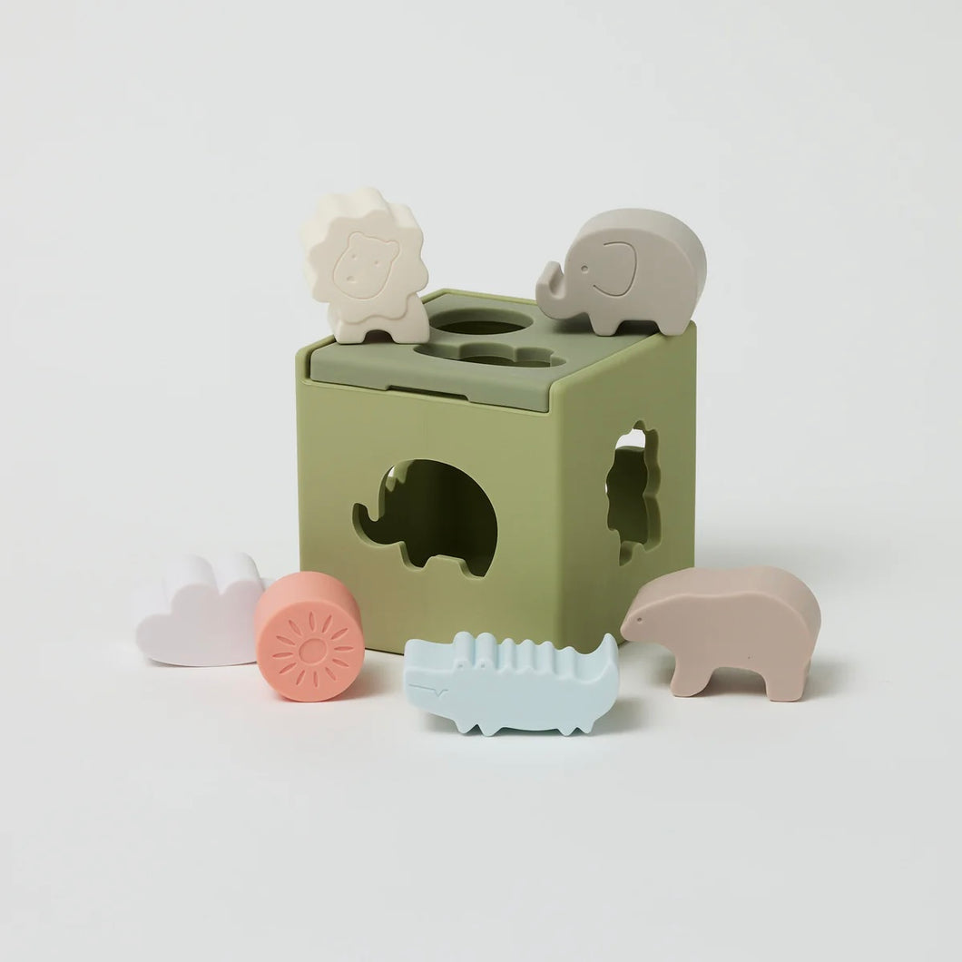 SILICONE SORTING BOX - ANIMALS