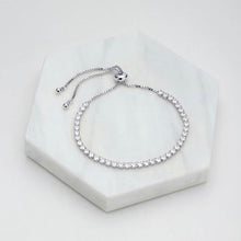 Load image into Gallery viewer, NIKKI TENNIS BRACELET - SILVER
