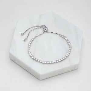 NIKKI TENNIS BRACELET - SILVER