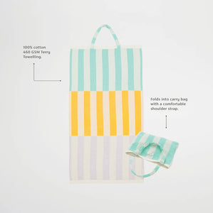 BEACH TOWEL 2in1 TOTE BAG RIO SUN