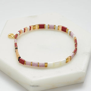 TILE BRACELET - ROUGE