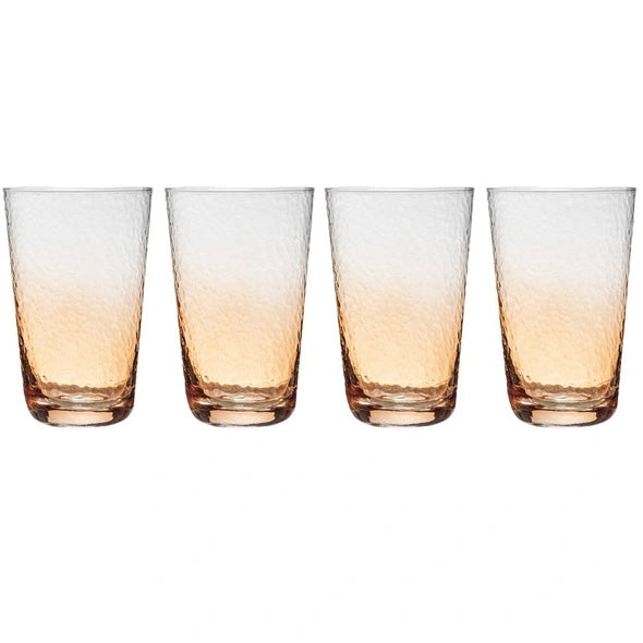 DIMPLED SUNSET HIGHBALL TUMBLER SET