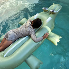 Load image into Gallery viewer, KIDS LIE-ON FLOAT COOKIE THE CROC KHAKI
