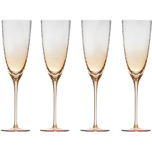 DIMPLED CHAMPAGNE GLASSES