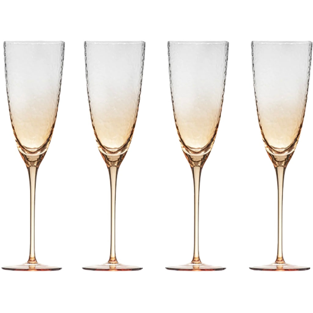 DIMPLED CHAMPAGNE GLASSES