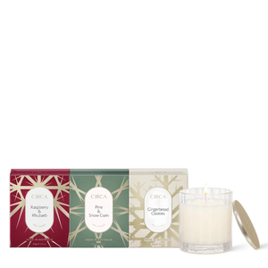 TRIO OF CHRISTMAS CANDLES